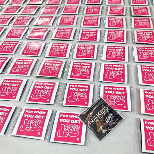 Promotional Condom Packs Rows